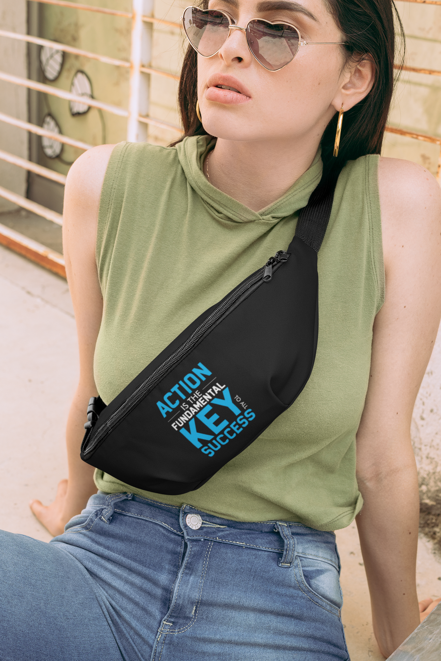 Action is the Fundamental Key to All Success Fanny Pack