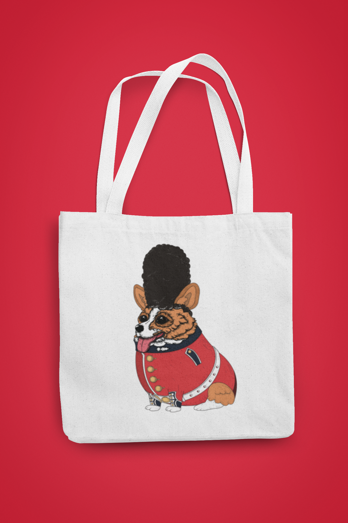 Corgi at Service Tote Bag