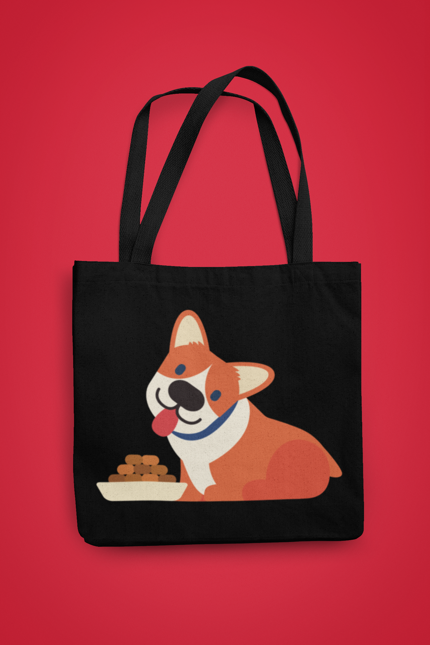 Corgi at Lunch Tote Bag