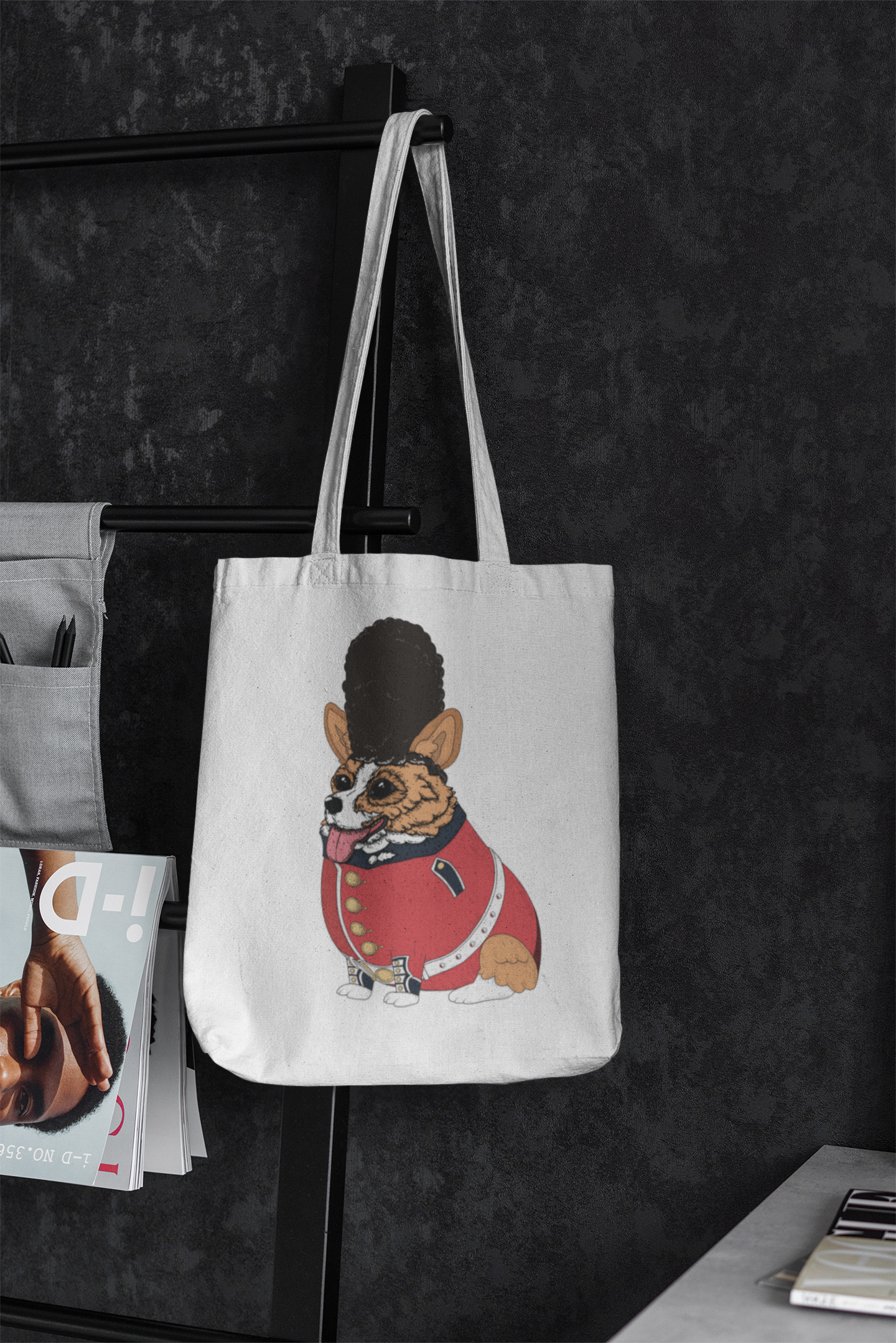 Corgi at Service Tote Bag