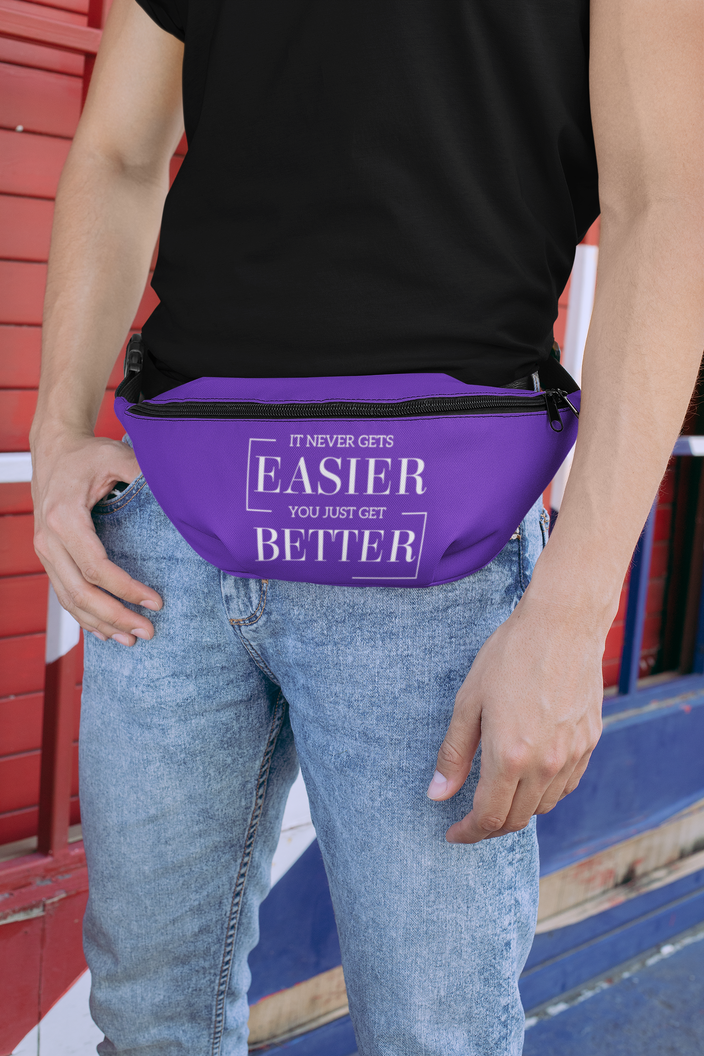 It Never Gets Easier You Just Get Better Fanny Pack