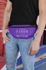 Load image into Gallery viewer, It Never Gets Easier You Just Get Better Fanny Pack
